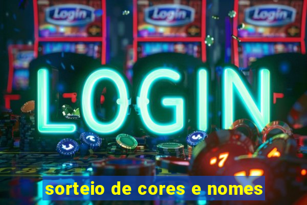 sorteio de cores e nomes