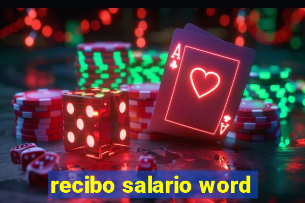 recibo salario word