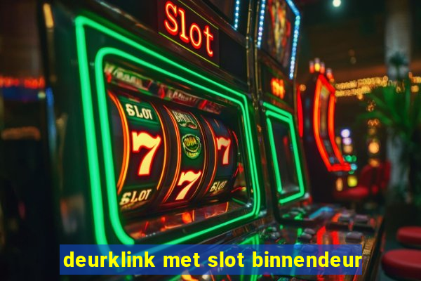 deurklink met slot binnendeur