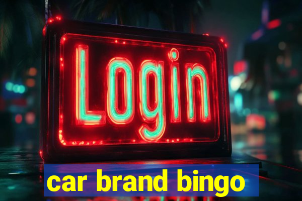 car brand bingo