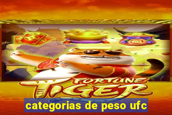 categorias de peso ufc