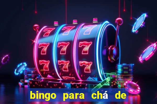 bingo para chá de bebê para imprimir grátis