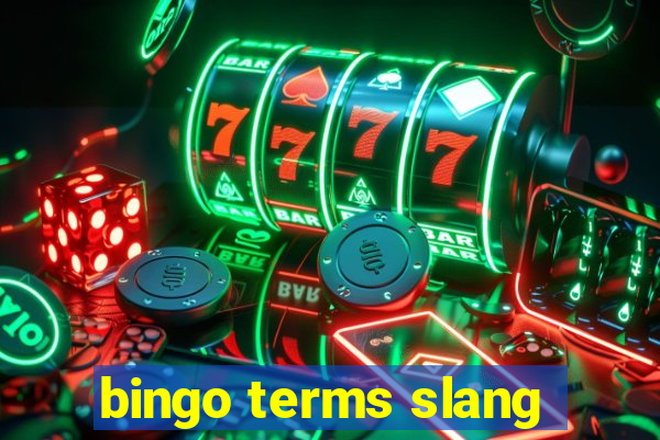 bingo terms slang