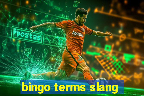 bingo terms slang