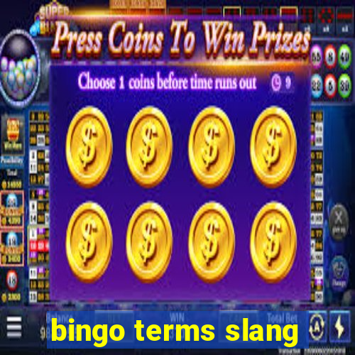 bingo terms slang