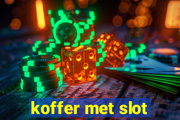 koffer met slot