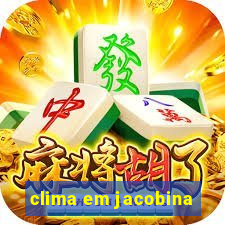 clima em jacobina