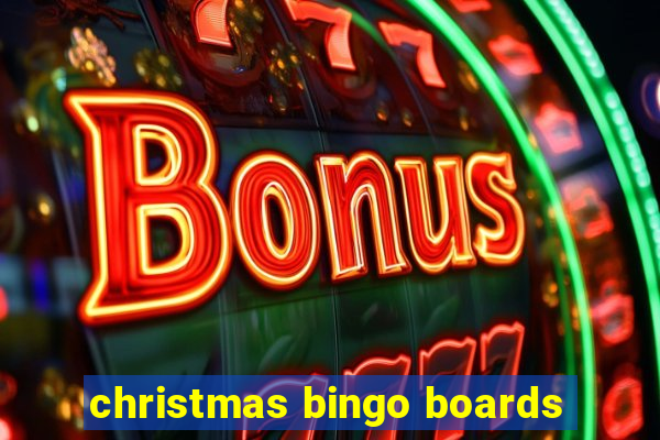 christmas bingo boards