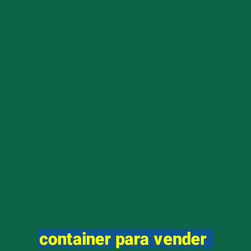 container para vender