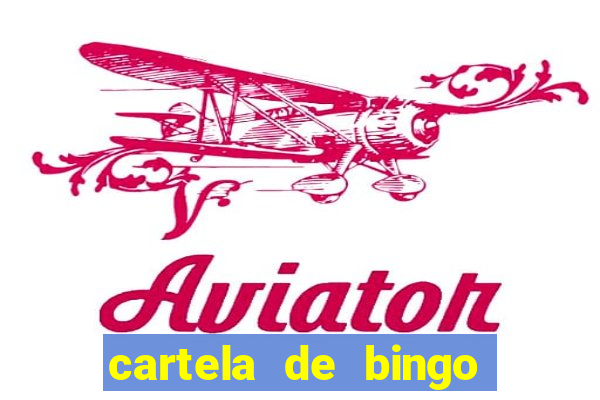 cartela de bingo da noiva para imprimir