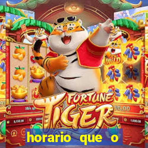 horario que o fortune tiger paga