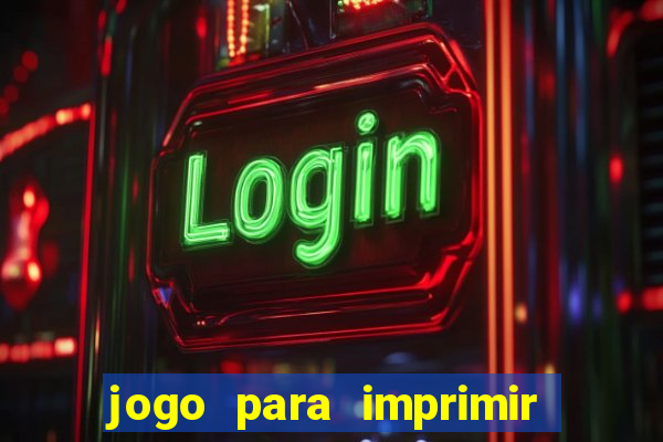 jogo para imprimir e montar