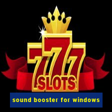 sound booster for windows