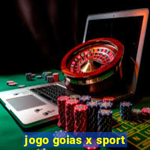 jogo goias x sport