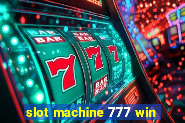 slot machine 777 win