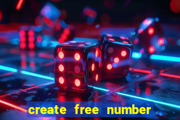 create free number bingo card