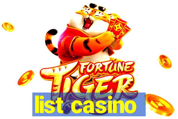 list casino