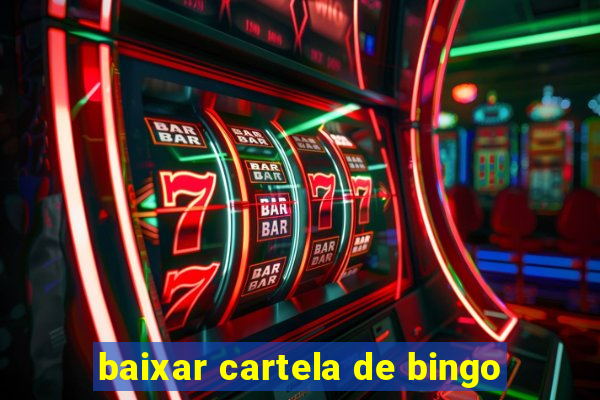 baixar cartela de bingo