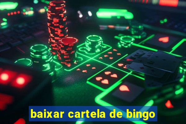 baixar cartela de bingo