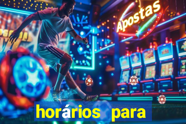 horários para jogar fortune tiger