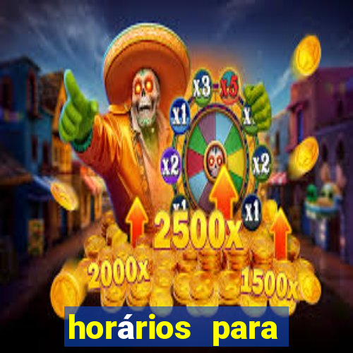 horários para jogar fortune tiger