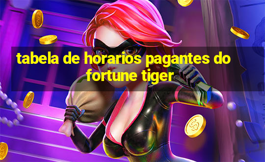 tabela de horarios pagantes do fortune tiger