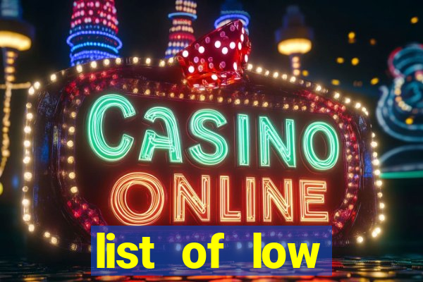 list of low volatility slot machines