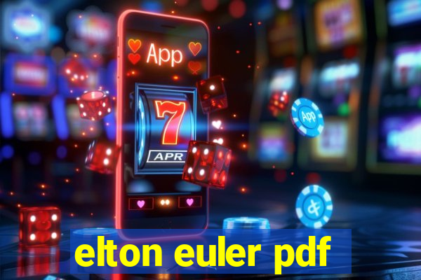 elton euler pdf