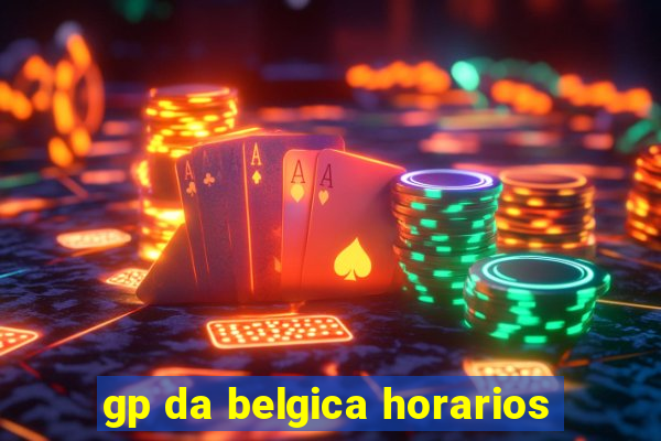 gp da belgica horarios