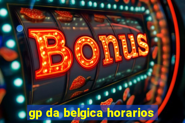 gp da belgica horarios