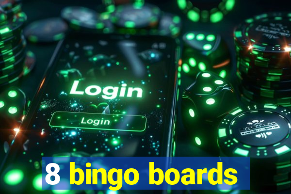 8 bingo boards