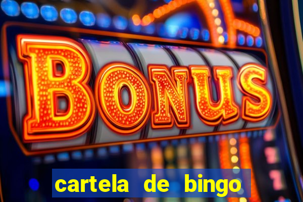 cartela de bingo para educa??o infantil