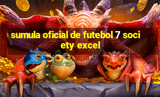 sumula oficial de futebol 7 society excel