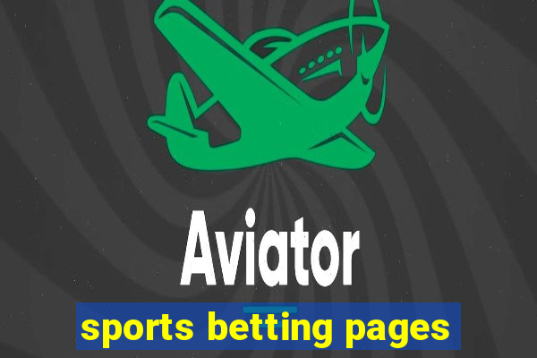 sports betting pages