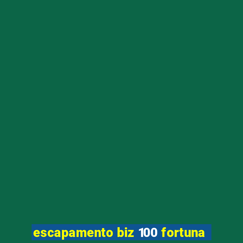 escapamento biz 100 fortuna