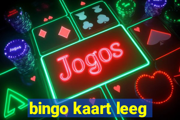 bingo kaart leeg