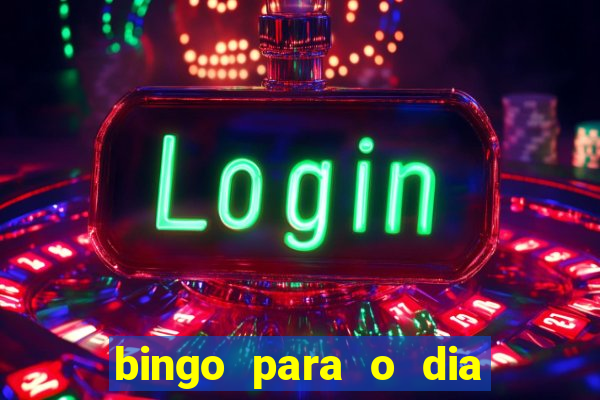 bingo para o dia do estudante