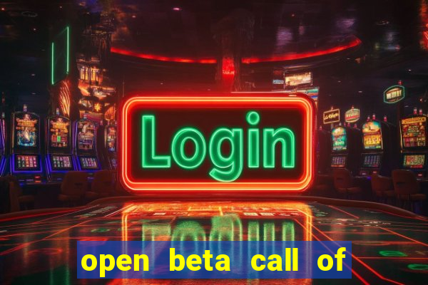 open beta call of duty black ops 6