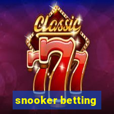 snooker betting