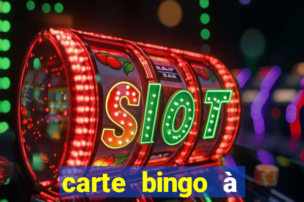 carte bingo à imprimer gratuit