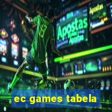 ec games tabela