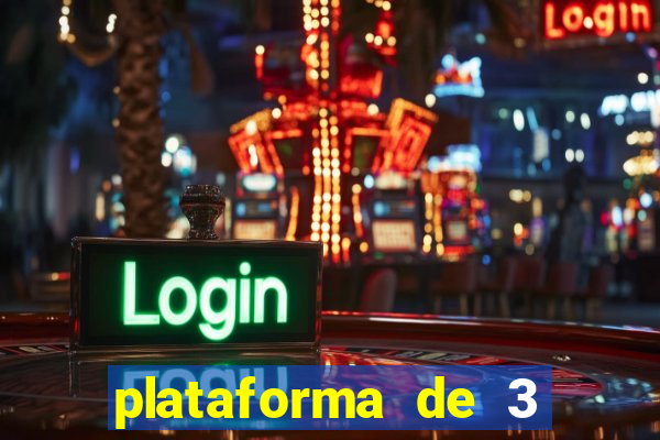 plataforma de 3 reais jogo