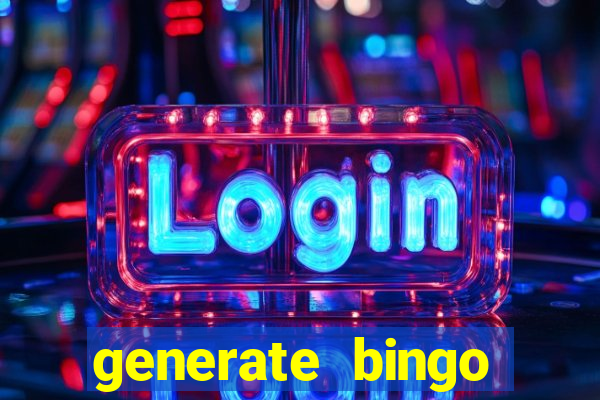 generate bingo cards with pictures