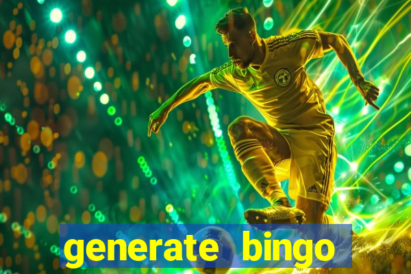 generate bingo cards with pictures