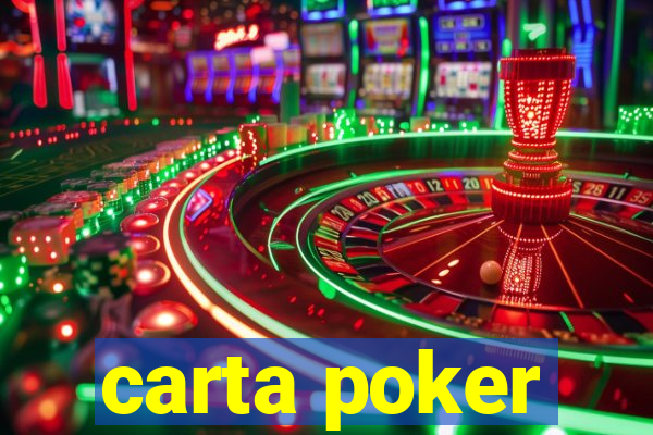 carta poker