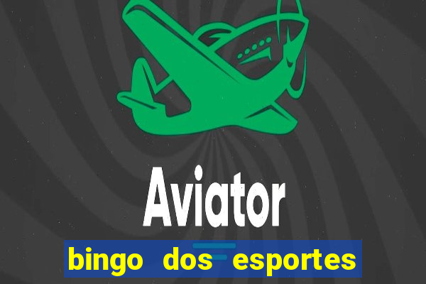 bingo dos esportes para imprimir