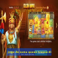 jogo de cama queen trussardi