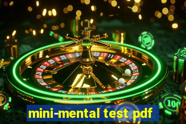 mini-mental test pdf