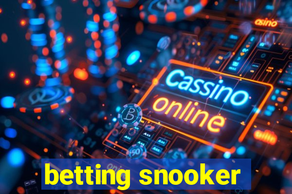 betting snooker