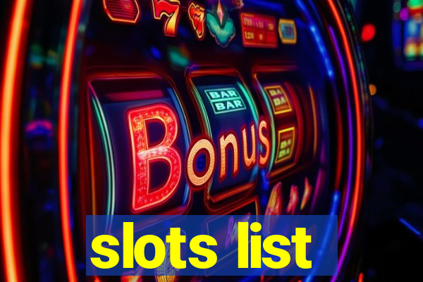 slots list